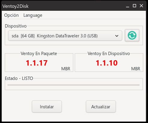 Imagen referencial de Ventoy2Disk