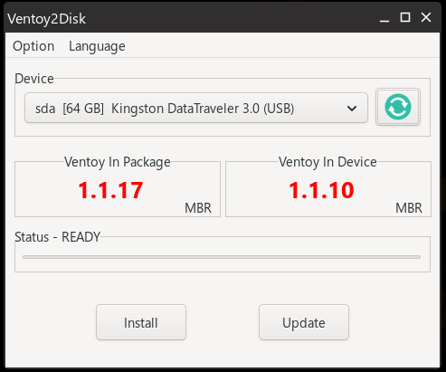 Ventoy2Disk reference
